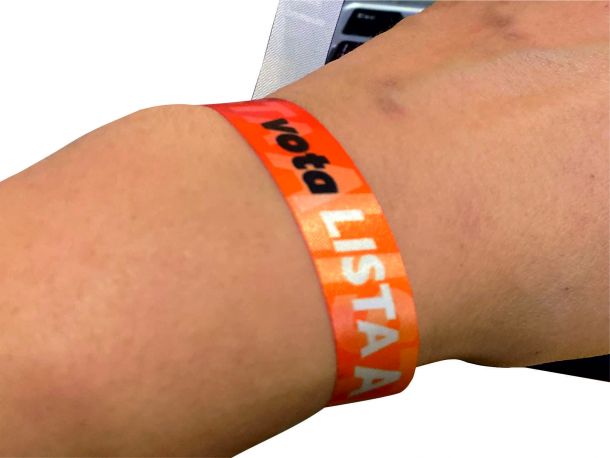 Pulseiras de acetato sublimadas