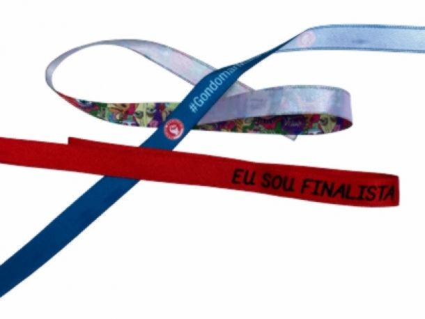 Pulseiras de cetim sublimadas