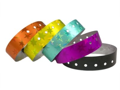 wristbands Liquid Glliter star